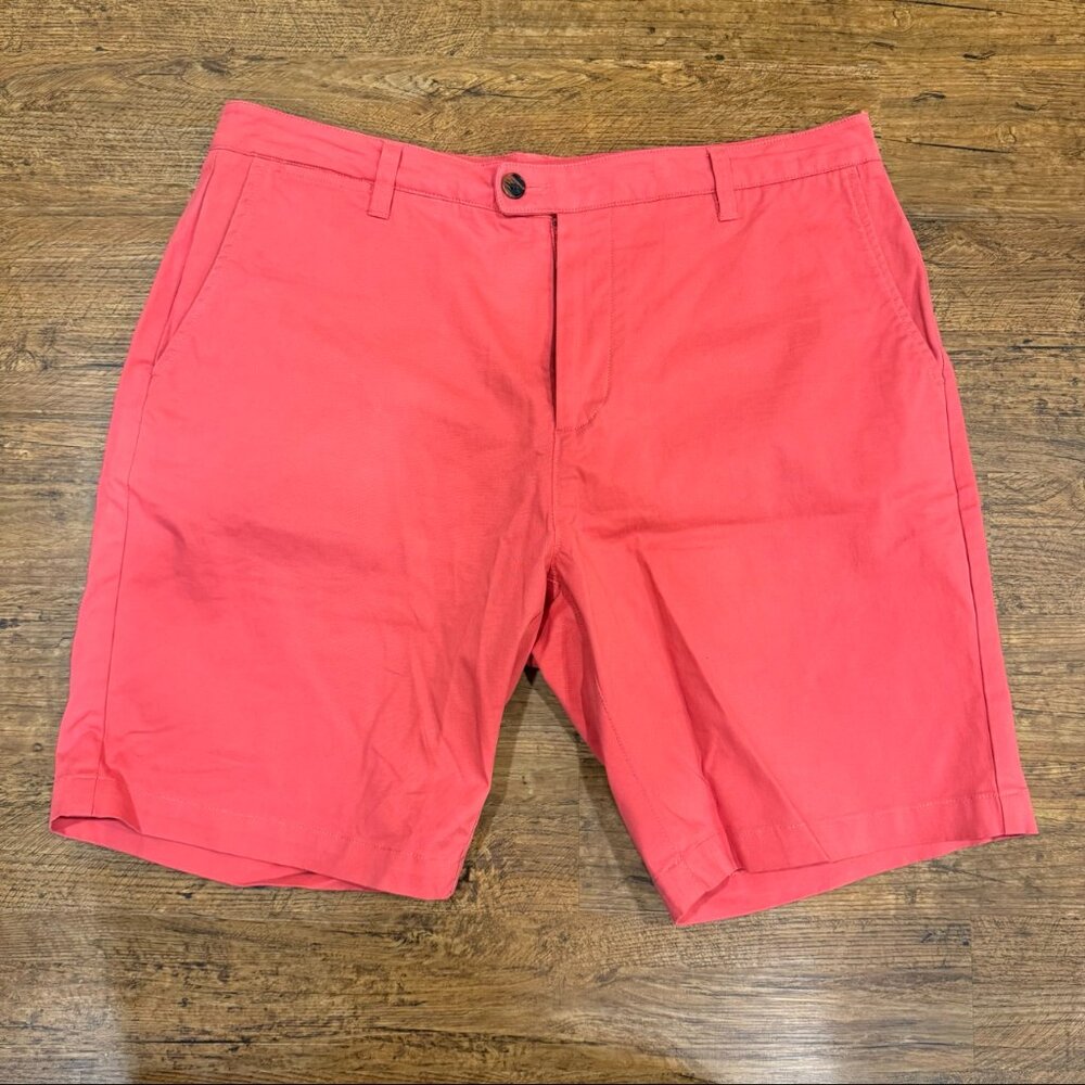 Criquet‎ Coral Pink Casual Preppy Golf Tennis Chino Shorts Bermudas Men's 38x9